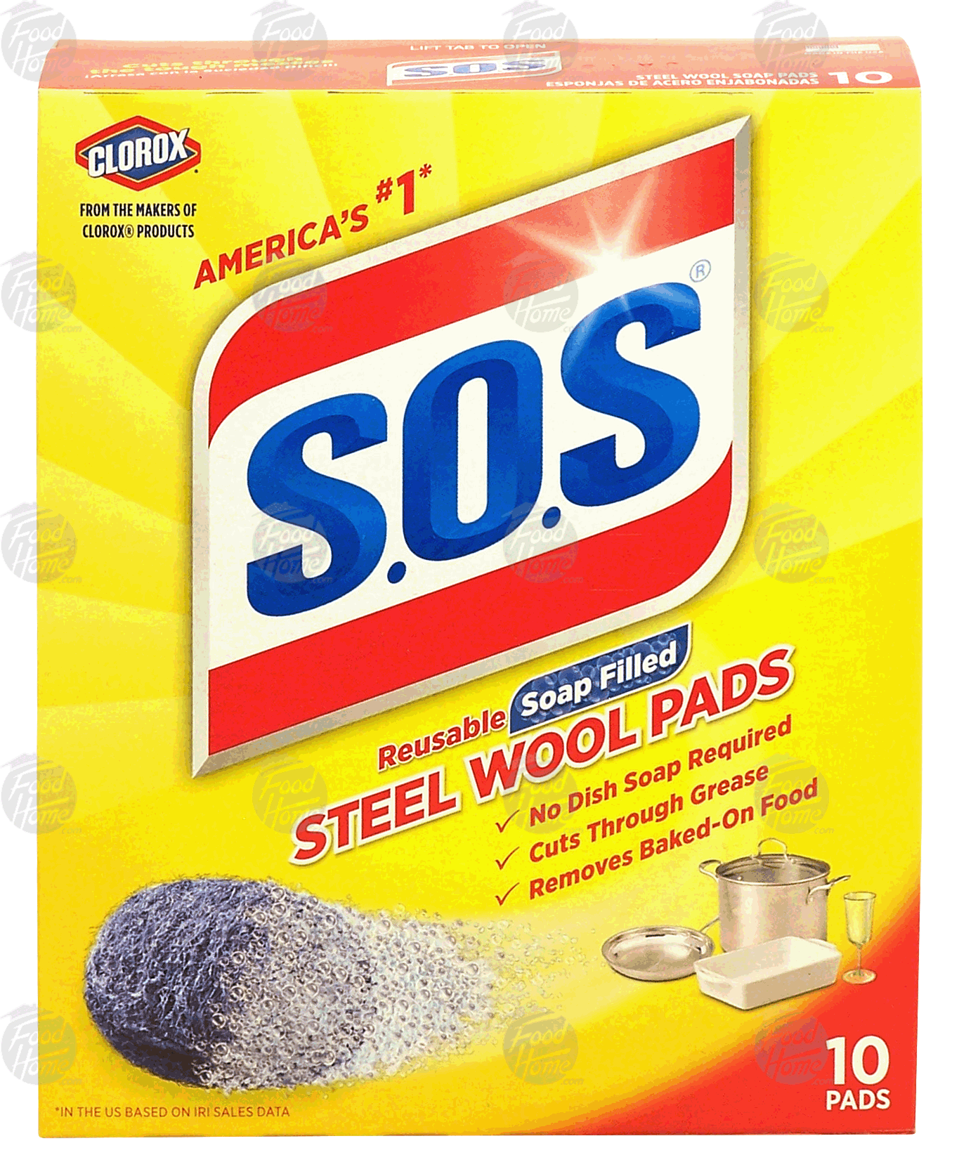 S.O.S.  reusable soap filled steel wool pads Full-Size Picture